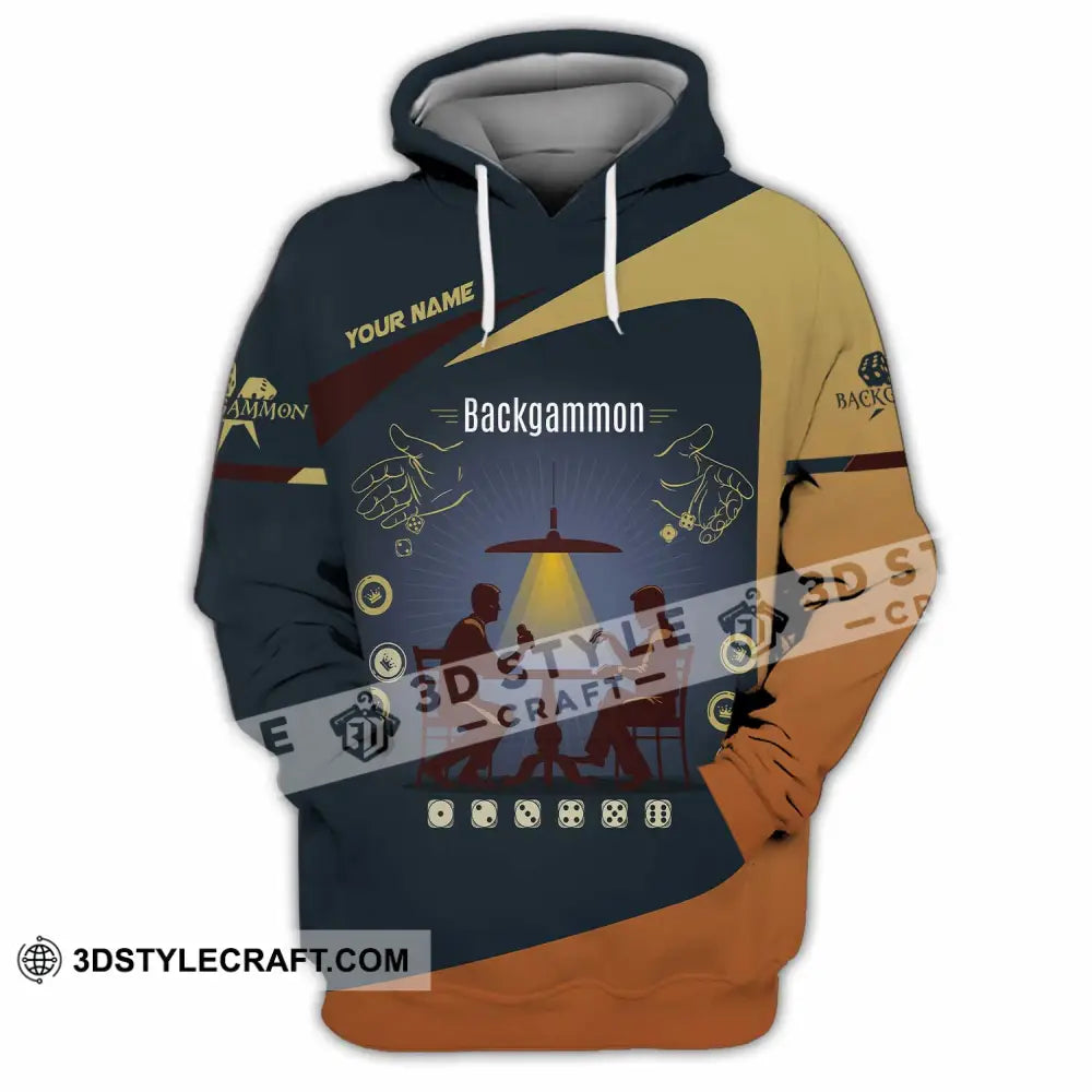 Unisex Shirt - Custom Backgammon 3D Shirt Hoodie / S T-shirt