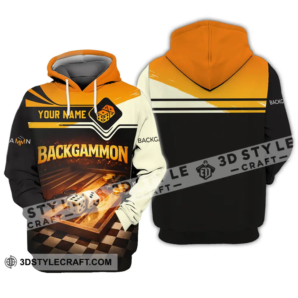 Unisex Shirt - Custom Backgammon 3D Shirt Hoodie / S T-shirt