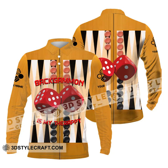 Unisex Shirt - Custom Backgammon 3D Shirt style option 4