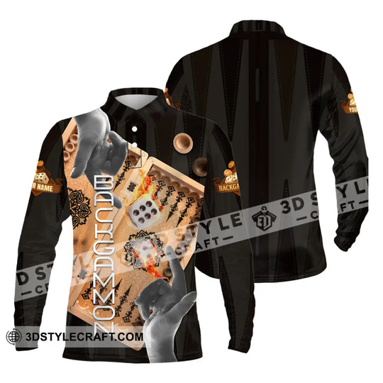 Unisex Shirt - Custom Backgammon 3D Shirt style option 4