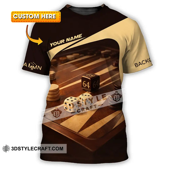 Unisex Shirt - Custom Backgammon 3D Shirt style option 1
