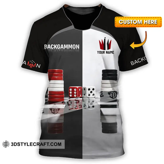 Unisex Shirt - Custom Backgammon 3D Shirt style option 1