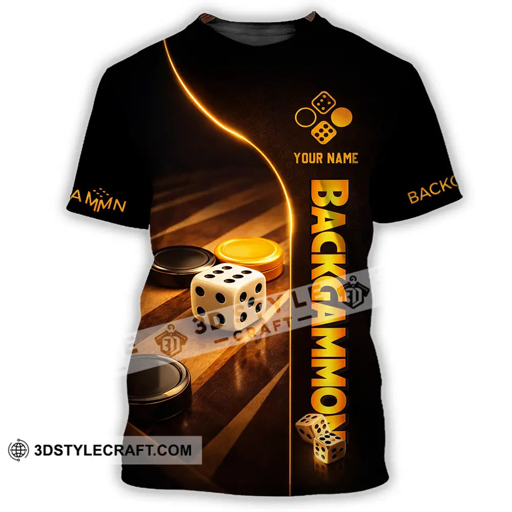 Unisex Shirt - Custom Backgammon 3D Shirt T-Shirt / S T-shirt