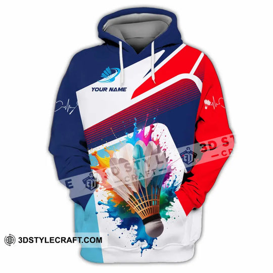Unisex Shirt - Custom Badminton 3D Shirt style option 4
