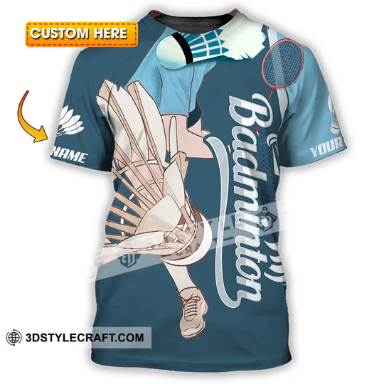 Unisex Shirt - Custom Badminton 3D Shirt style option 1