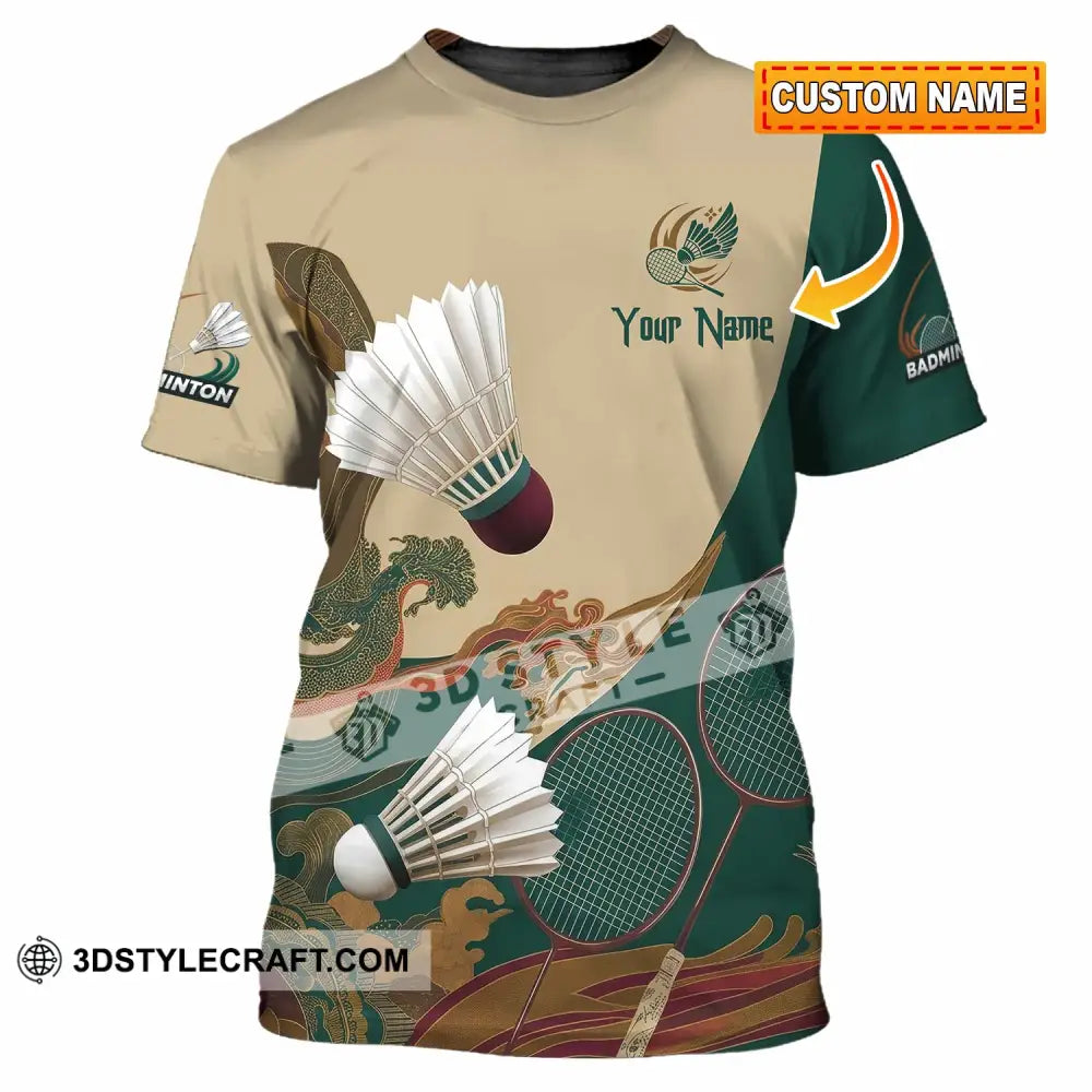 Unisex Shirt - Custom Badminton 3D Shirt T-shirt