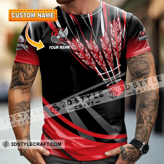 Unisex Shirt - Custom Badminton  3D Shirt style option 2