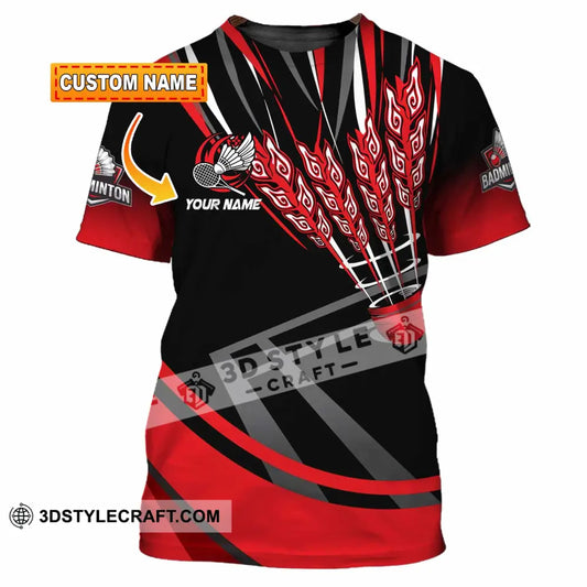 Unisex Shirt - Custom Badminton 3D Shirt T-shirt