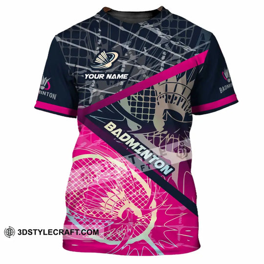 Unisex Shirt - Custom Badminton 3D Shirt style option 4
