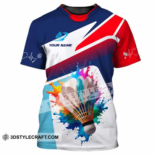 Unisex Shirt - Custom Badminton 3D Shirt style option 2