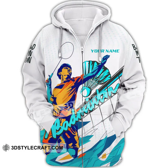 Unisex Shirt - Custom Badminton 3D Shirt style option 3