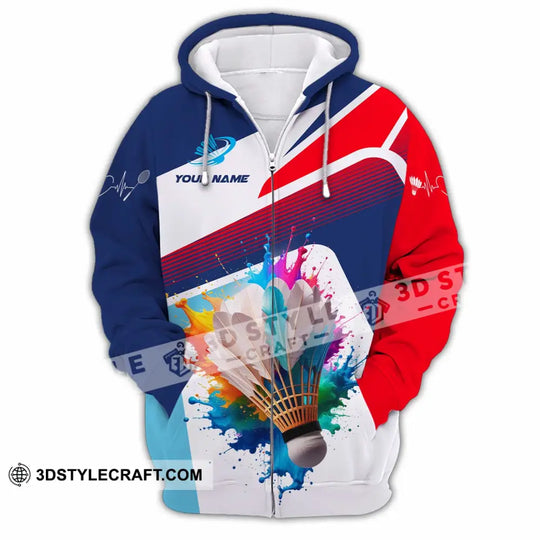 Unisex Shirt - Custom Badminton 3D Shirt style option 3