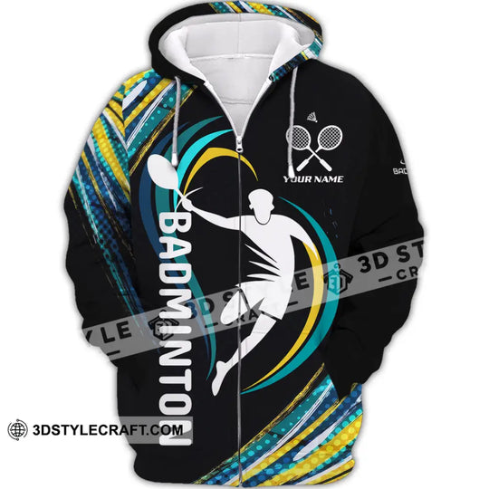 Unisex Shirt - Custom Badminton 3D Shirt style option 3