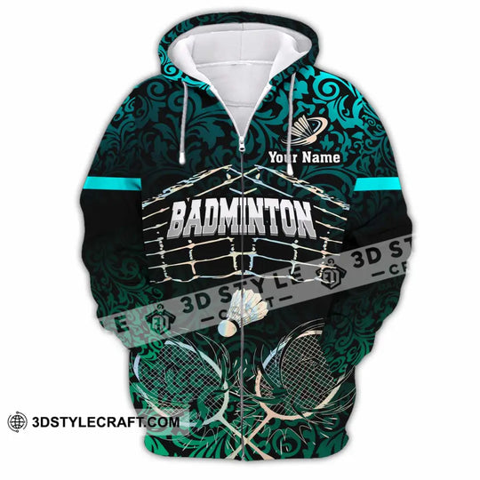 Unisex Shirt - Custom Badminton 3D Shirt style option 3