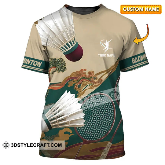 Unisex Shirt - Custom Badminton Sport Shirt style option 1
