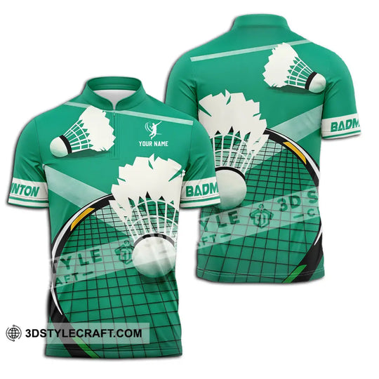 Unisex Shirt - Custom Badminton Sport Shirt style option 2