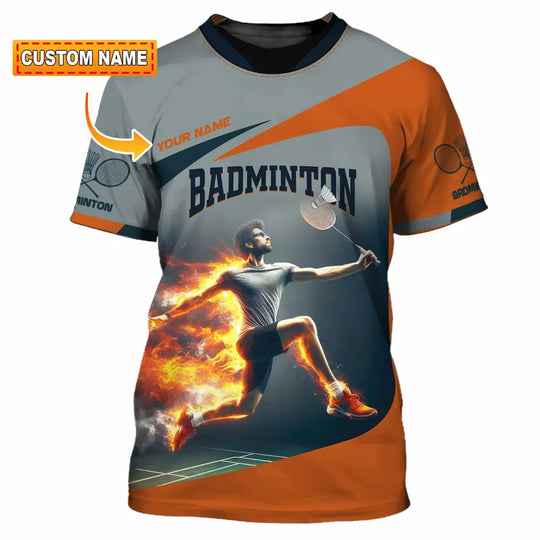 Unisex Shirt - Custom Badminton Shirt style option 1