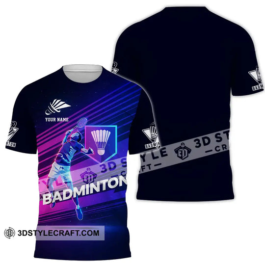 Unisex Shirt - Custom Badminton3D Shirt style option 2