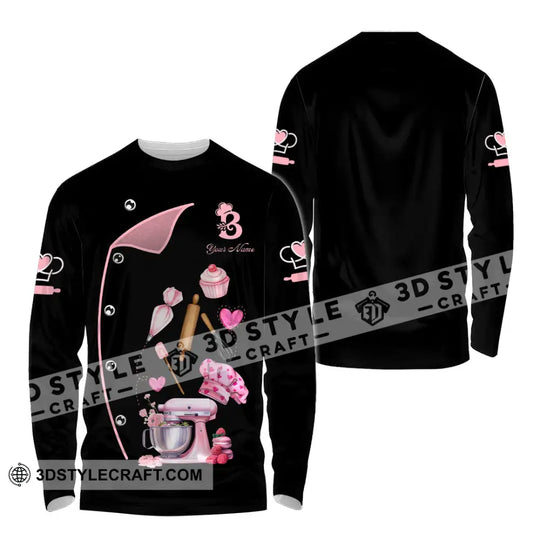 Unisex Shirt - Custom Bakery Black & Pink Cute Shirt style option 4