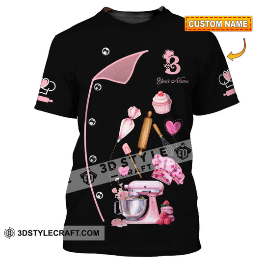Unisex Shirt - Custom Bakery Black & Pink Cute Shirt style option 1