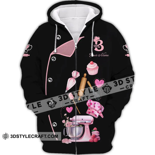 Unisex Shirt - Custom Bakery Black & Pink Cute Shirt style option 2