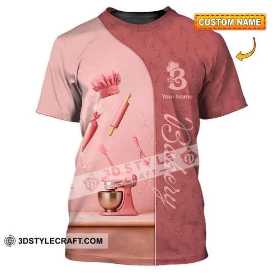 Unisex Shirt - Custom Bakery Pink Cute Shirt style option 1