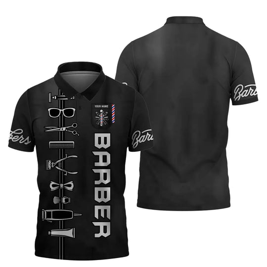 Unisex Shirt, Custom Barber Shirt, Personalized Name Shirt For Hairstylists style option 4
