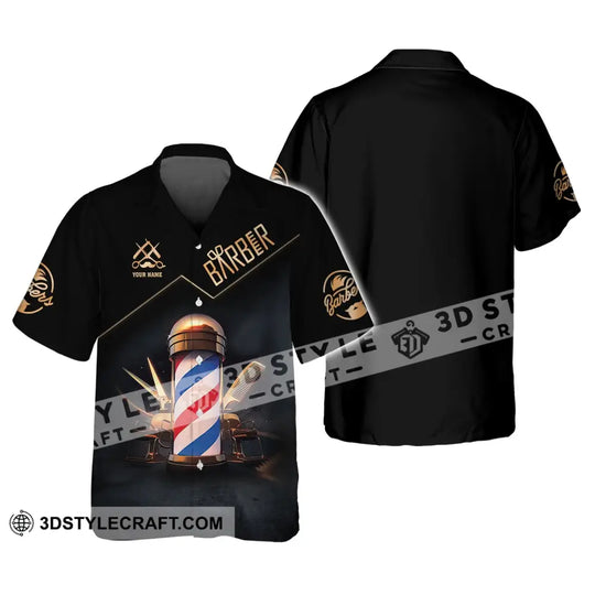 Unisex Shirt, Custom Barber Shirt, Personalized Name Shirt For Hairstylists style option 3