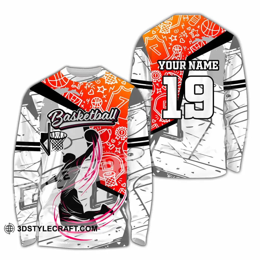 Unisex Shirt - Custom Basketball Shirt - Long Sleeve Shirt / S - T-shirt