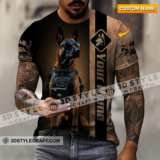 Unisex Shirt - Custom Belgian Malinois Pet Lover Shirt style option 1