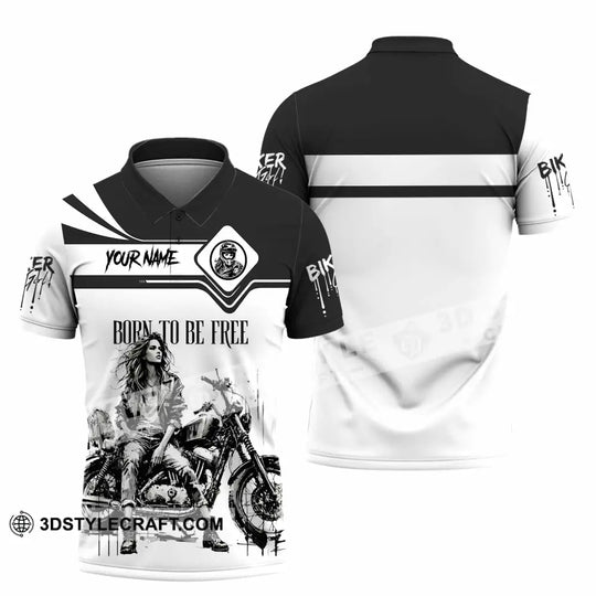 Unisex Shirt - Custom Biker Born To Be Free 3D Shirt style option 2