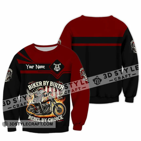 Unisex Shirt - Custom Biker By Birth Rebel By Choice Shirt style option 3