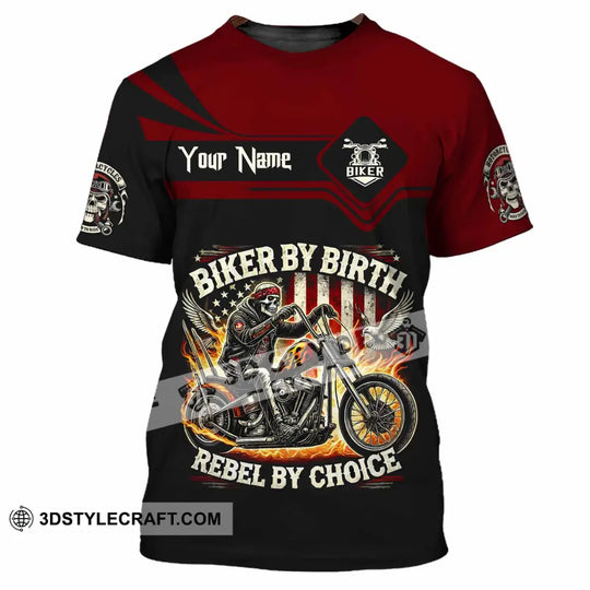 Unisex Shirt - Custom Biker By Birth Rebel By Choice Shirt style option 4