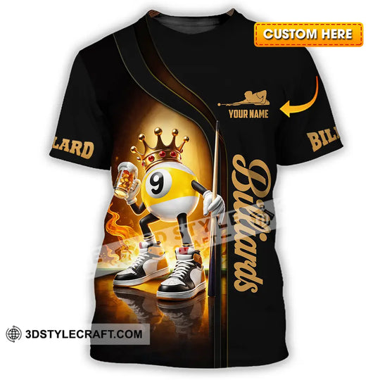 Unisex Shirt - Custom Billiards 3D Shirt style option 1