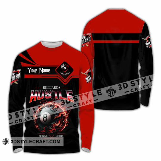 Unisex Shirt - Custom Billiards Hustle Sinking Shot Sport Shirt style option 2