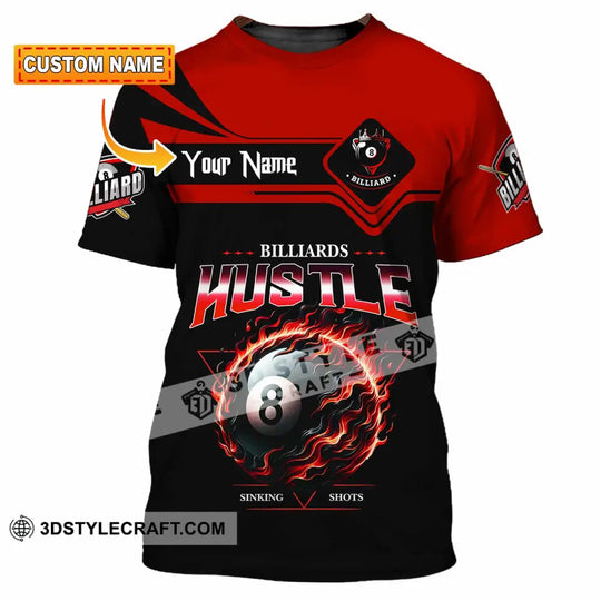 Unisex Shirt - Custom Billiards Hustle Sinking Shot Sport Shirt style option 1