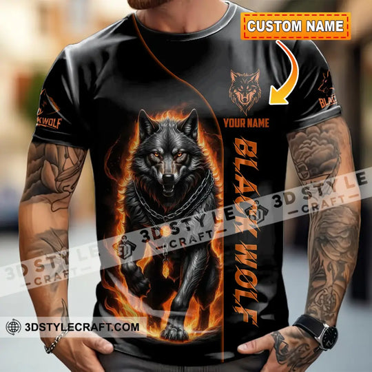 Unisex Shirt - Custom Black Wolf Shirt style option 1