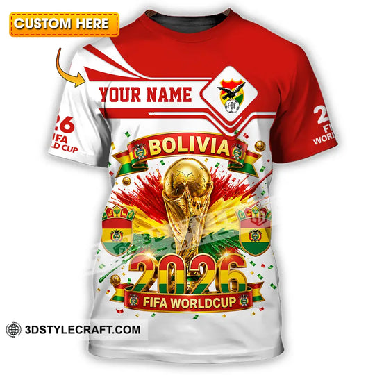 Unisex Shirt - Custom Bolivia World Cup 2026 Shirt style option 1