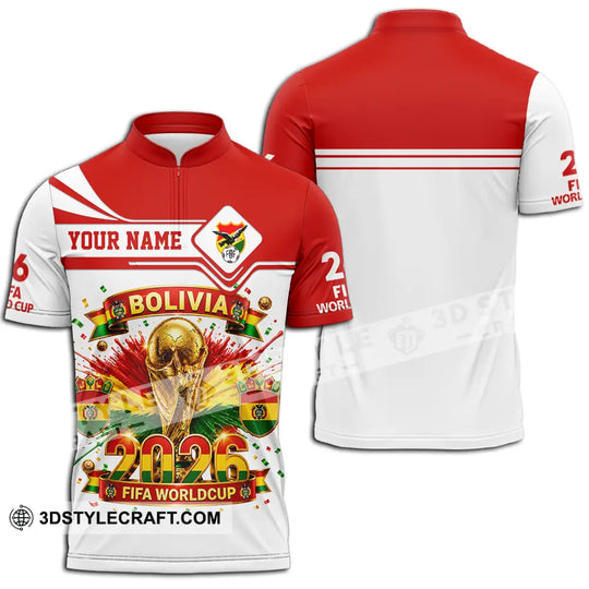 Unisex Shirt - Custom Bolivia World Cup 2026 Shirt style option 2