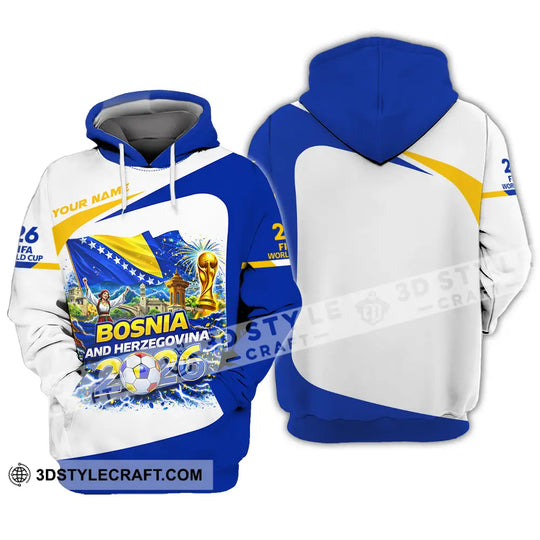 Unisex Shirt - Custom Bosnia And Herzegovina World Cup 2026 3D Shirt style option 3
