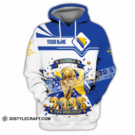 Unisex Shirt - Custom Bosnia World Cup 2026 3D Shirt style option 2