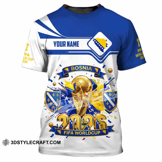 Unisex Shirt - Custom Bosnia World Cup 2026 3D Shirt style option 4