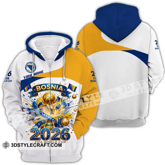 Unisex Shirt - Custom Bosnia World Cup 2026 3D Shirt style option 4