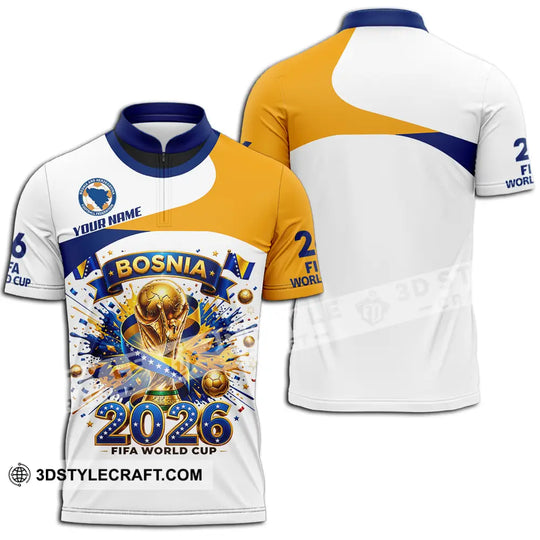 Unisex Shirt - Custom Bosnia World Cup 2026 3D Shirt style option 2