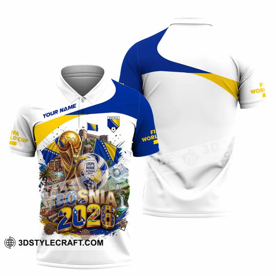 Unisex Shirt - Custom Bosnia World Cup 2026 Shirt style option 2