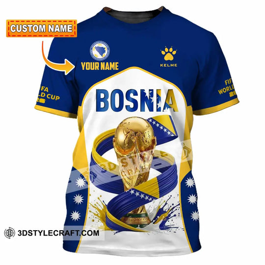 Unisex Shirt - Custom Bosnia World Cup 2026 Shirt style option 1