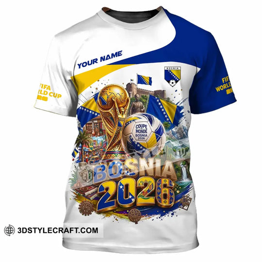 Unisex Shirt - Custom Bosnia World Cup 2026 Shirt style option 4