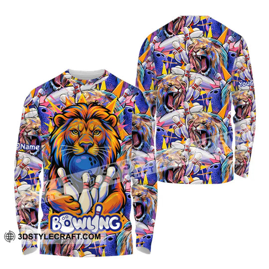 Unisex Shirt - Custom Bowling Lion Shirt style option 4