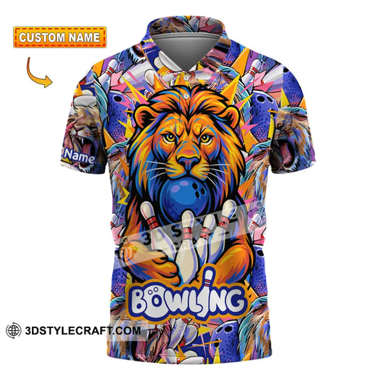 Unisex Shirt - Custom Bowling Lion Shirt style option 1