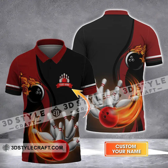 Unisex Shirt - Custom Bowling Name T-Shirt, Bowling Player style option 1